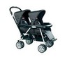 Peg Perego Tender XL-  Black Sable Twin Seat Standard Stroller