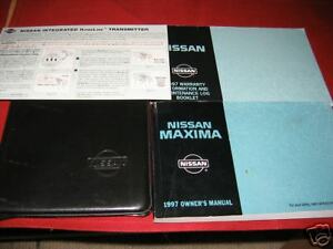1997 Nissan maxima user manual #3