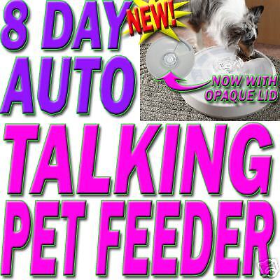 Ergo 8 Day Talking Automatic Digital Cat Dog Pet Feeder  