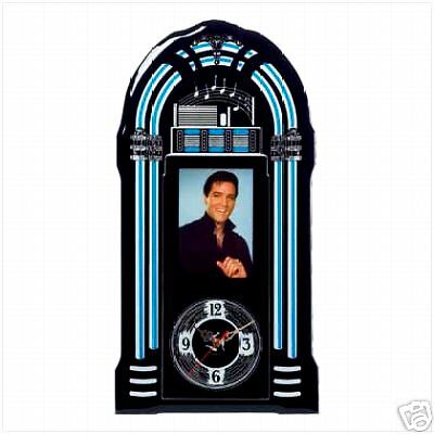 Tribute to the King**ELVIS JUKEBOX WALL CLOCK**NIB  