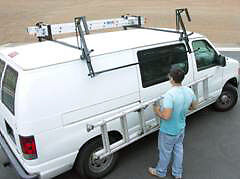 Van Truck Rack single ladder lift  