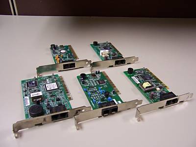 Lot of 5 Network PCI Modems