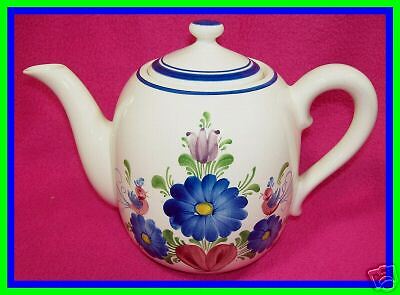 HANDPAINTED FLORAL GERMAN TEAPOT HANDBEMALT WECHSLER?  