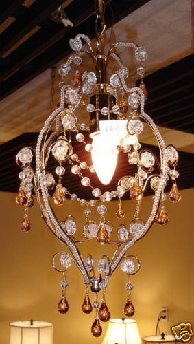 BEAUTIFUL BEADED CHANDELIER/PENDANT*NIB*ORIG $205.00  