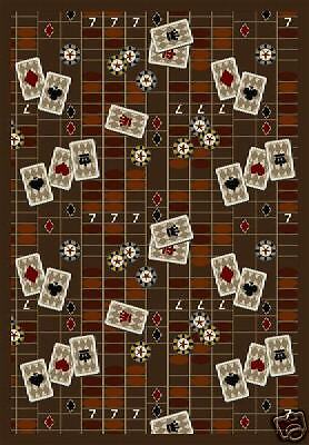 CASINO Texas Holdem   Poker // GAME ROOM RUG   