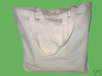 Reusable 100% Organic Cotton Shopping Tote Bag Lot 3  