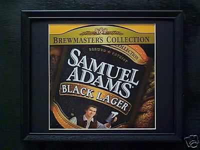 SAMUEL ADAMS BLACK LAGER BEER SIGN #408  