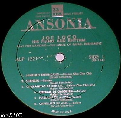 Joe Loco Rhythm Plays Lara Hernandez LP Ansonia DG