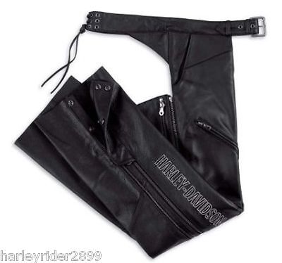 HARLEY DAVIDSON® WOMENS DELUXE LEATHER CHAPS 98097 06VW  