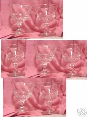 FOSTORIA CENTURY ELEGANT GLASS TALL SHERBERTS GLASSES  