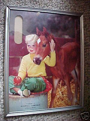 B35 RARE Sherill Fischer Kimball Minn Thermometer Horse  