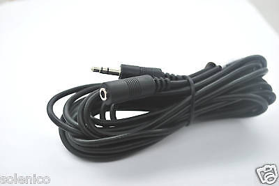 12ft MALE 3.5mm TO FEMALE 3.5mm EXTENSION AUDIO WIRE268  