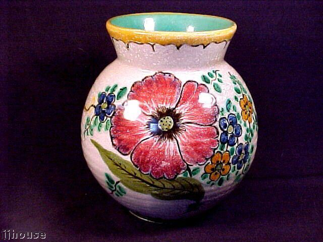 Zuid Holland Gouda Art Pottery Floral Vase  