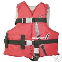 Marine One Red Childrens 30 50 lbs Life Vest Jacket PFD  