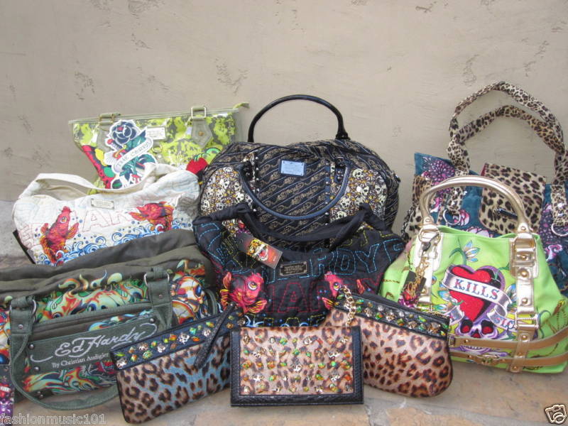 Lote mayorista de 10 bolsos de Ed Hardy Christian Audigier