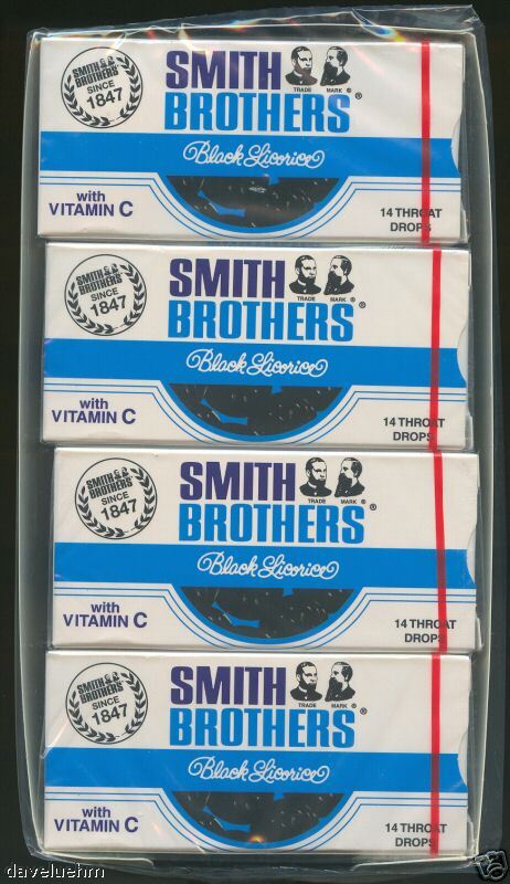 Smith Brothers Black Cough Drops OLD TIME FAVORITE  