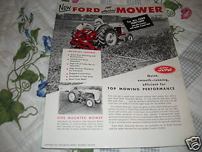 Ford Tractor Mowers dealers brochure  