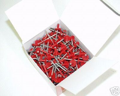 12 BOXES OF POP RIVETS,BLACK,BLUE,RED,WHITE,MILL,& MORE  