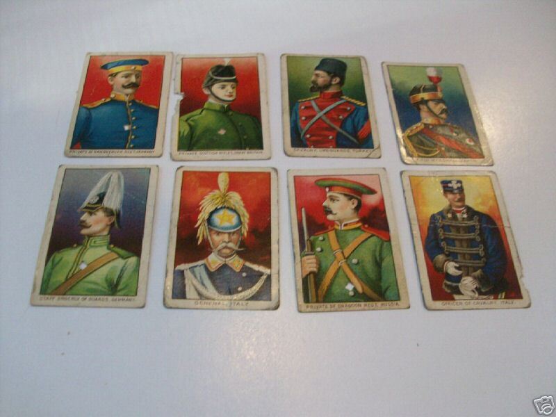 FEZ CIGARETTES   MILITARY SERIES   LOT OF 21 DIFF JM 9  