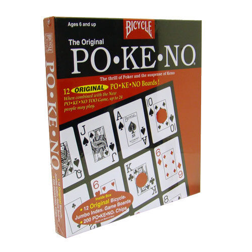 Po Ke No Pokeno Red Poker Bingo Bicycle Playing Game  