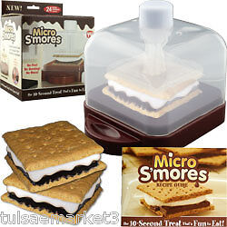 New Microwave Smores SMores Maker Indoor Camping Fun Reusable 