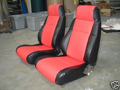 PONTIAC FIERO GT 1984 1989 S.LEATHER CUSTOM SEAT COVER  