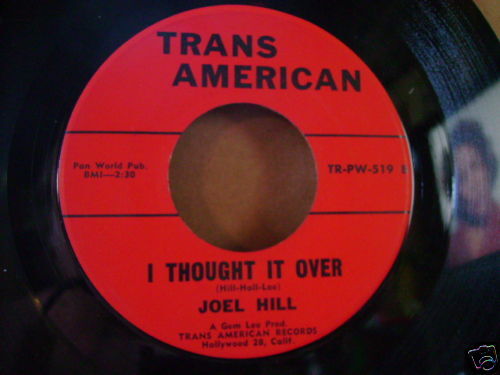 Orig Rockabilly 45 Joel Hill I Thought Little Listen